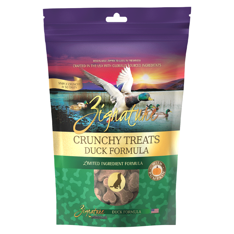 Zignature Ziggy Crunchy Treats Duck Dog Treat 12oz