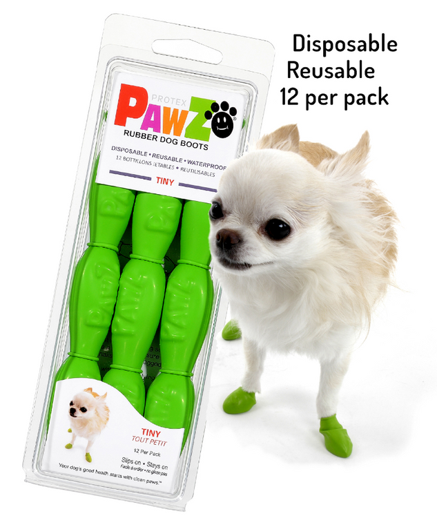 Pawz Dog Boots Apple Green Extra Extra Extra Small