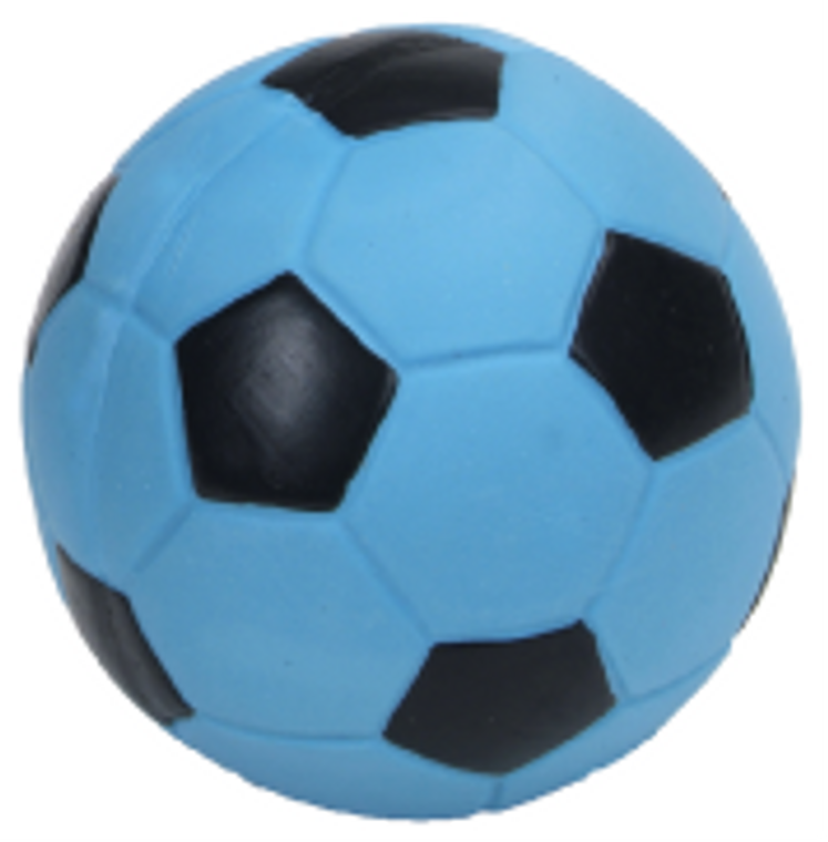 Coastal Latex Soccer Ball Dog Toy 3" Blue