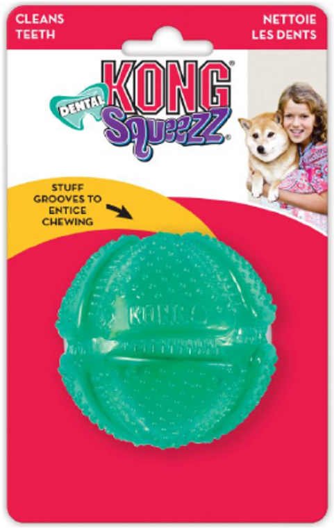Kong PST21 Squeezz Dental Ball Medium Dog Toy