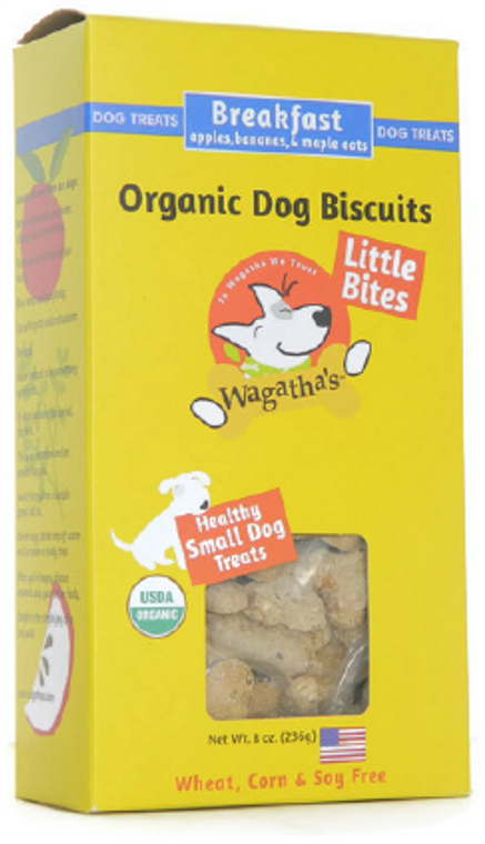 Wagatha's Dog Biscuits Dog Treat Little Bites Breakfast 8oz