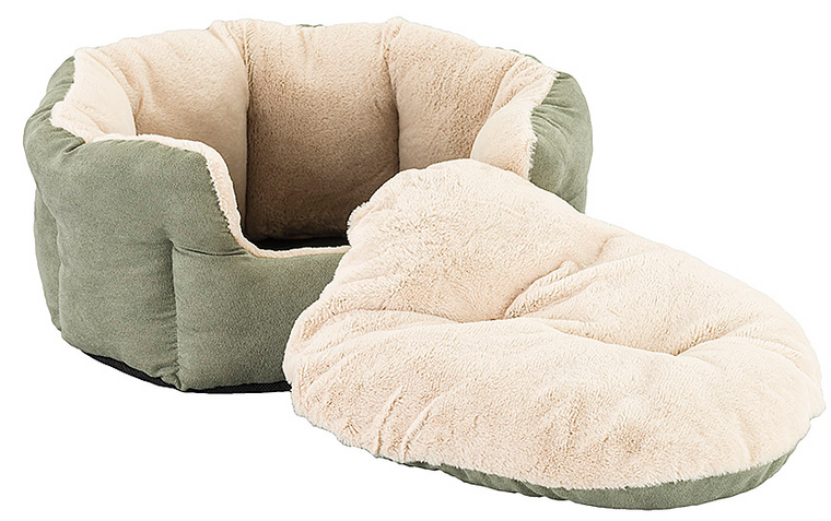 Sleep Zone Reversible Cushion Cuddler Sage 18"