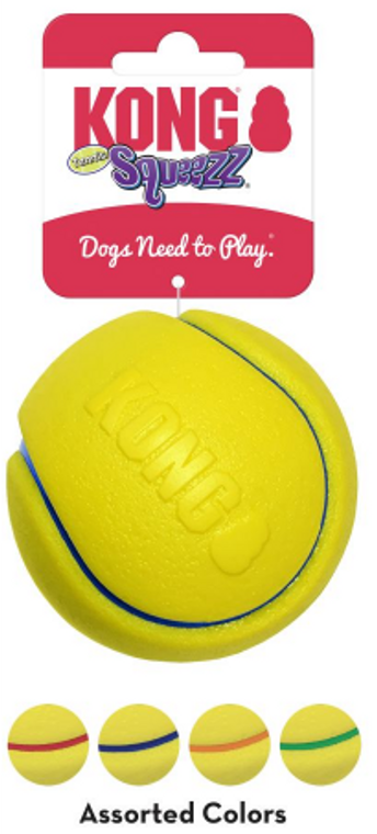 Kong PCT1B Squeezz Tennis Assorted Singles Large Dog Toy