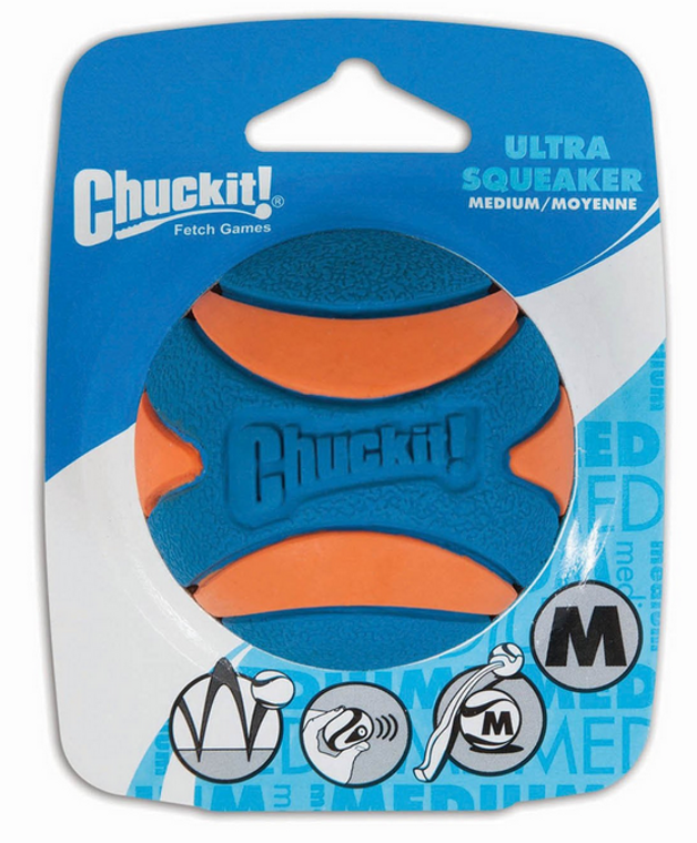 ChuckIt Medium Squeaker Ball Dog Toy