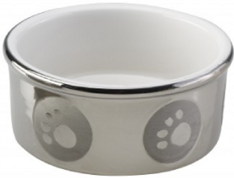 Ethical Pet 5" Pawprint Titanium Dog Dish