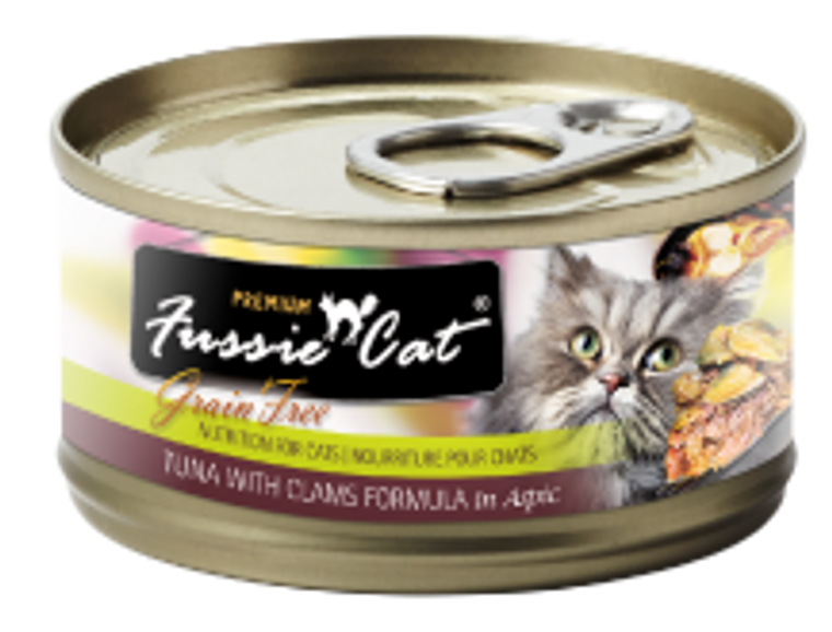 Fussie Cat Tuna with Clam Can Cat Food 2.82oz