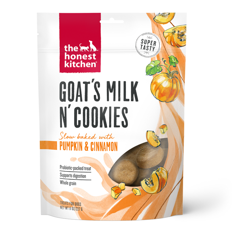 Honest Kitchen Goats Milk Cookies Pumpkin 8oz