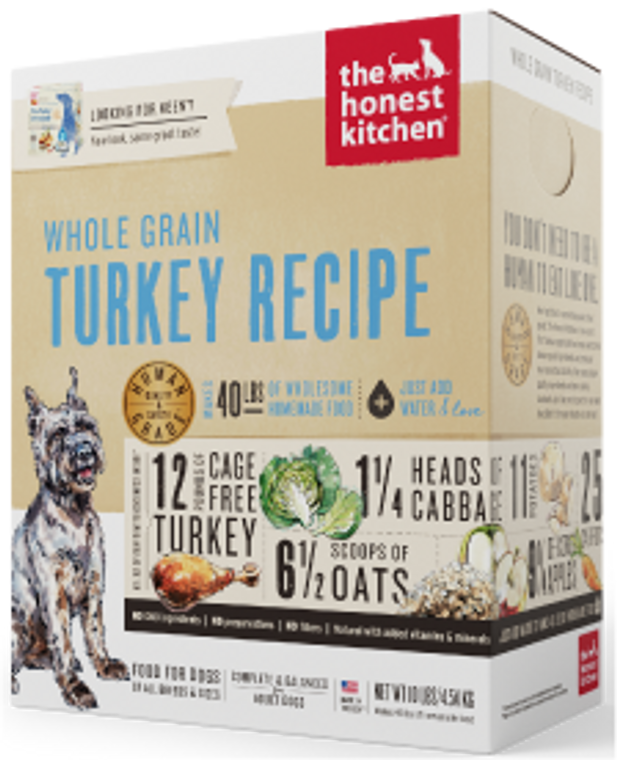 Honest Kitchen Whole Grain Turkey Dog Food 10#