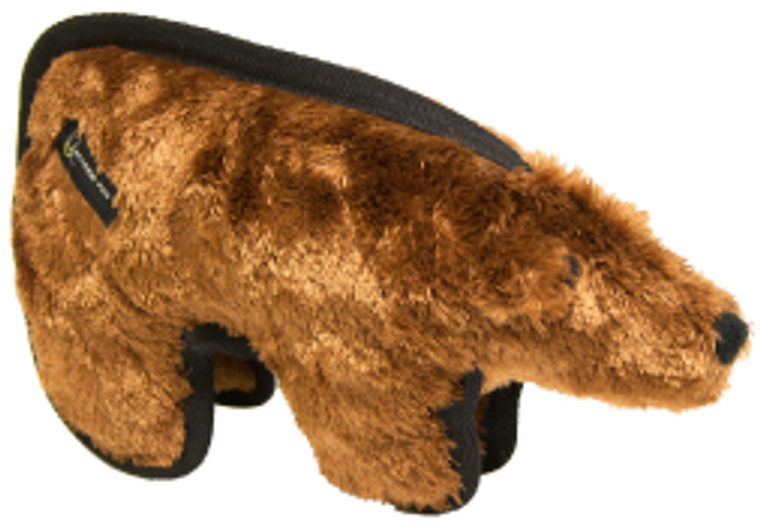 Hyper Pet Tough Plush Brown Bear Dog Toy