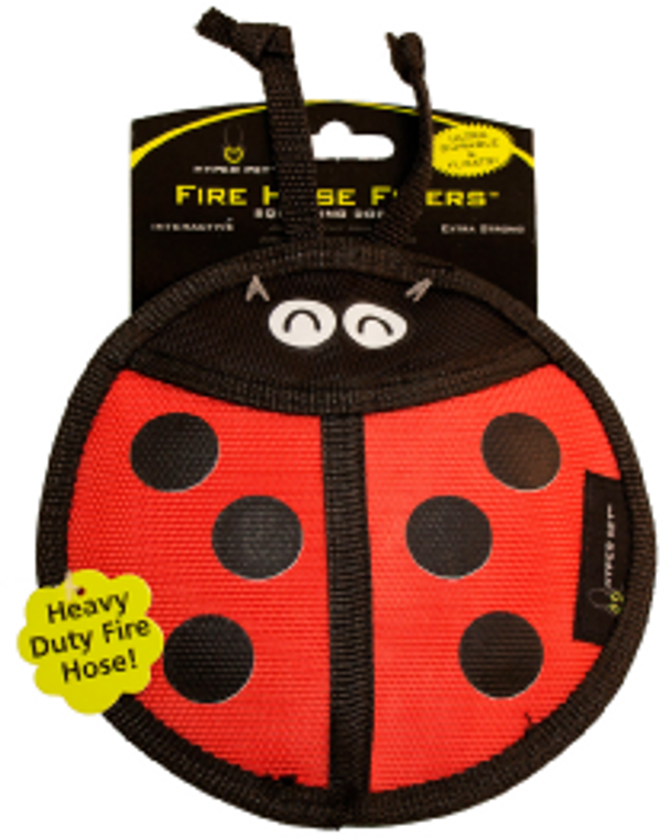 Hyper Pet Firehose Flyer Ladybug Dog Toy