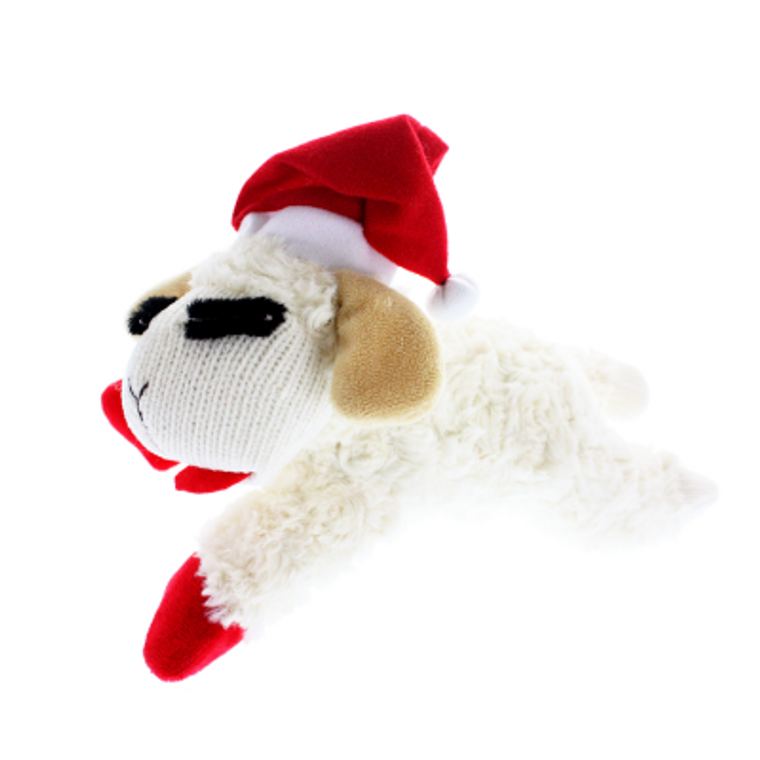 Multipet Lamb Chop With Santa Hat 6"