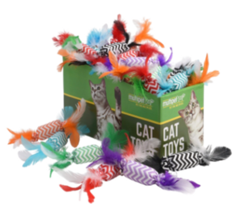 Multipet Candy Crackle w/ Feathers Assorted Colors