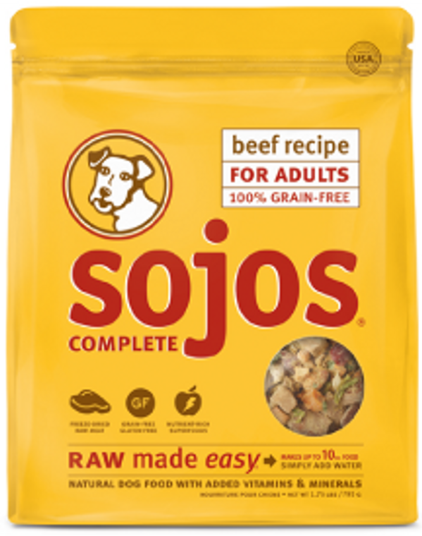 Sojo's Grain Free Beef Complete Mix Dog Food 1.75lb