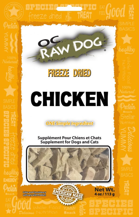 OC Raw Freeze Dried Chicken Nuggets  Dog Treat 4oz