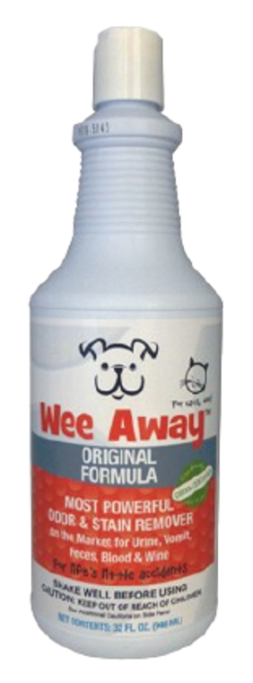 Wee Away Original Odor & Stain Remover for Dogs Cats 32oz