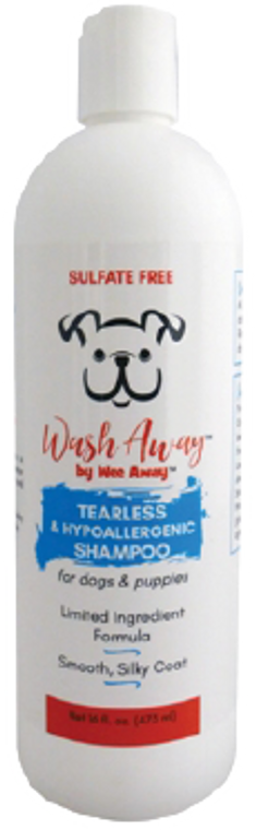 Wee Away Wash Away Tearless & Hypoallergenic Dog Shampoo 16oz