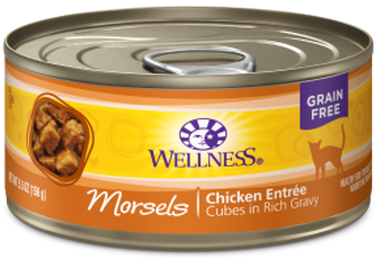 Wellness Morsels Chicken Entre Canned Cat Food 5.5oz