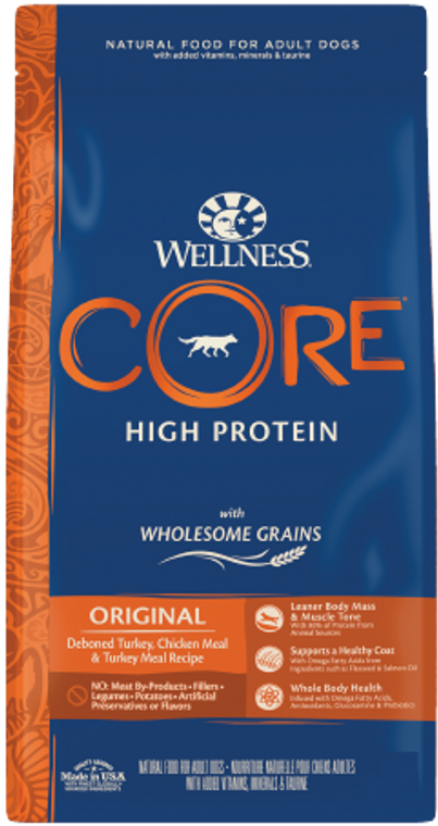 Wellness CORE Wholesome Grains Original Recipe Dog Food 24lb