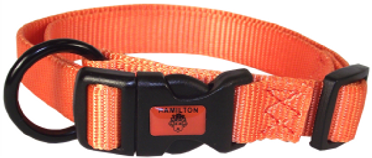 Hamilton Adjustable Dog Collar Mango 3/4" 16-22"