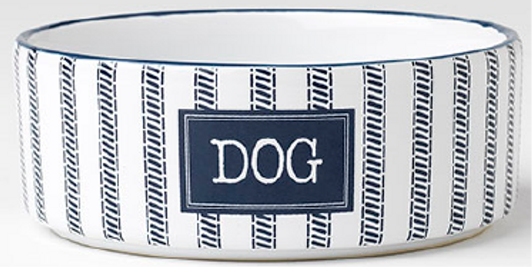 Petrageous 6" Country Blue Dog Dish