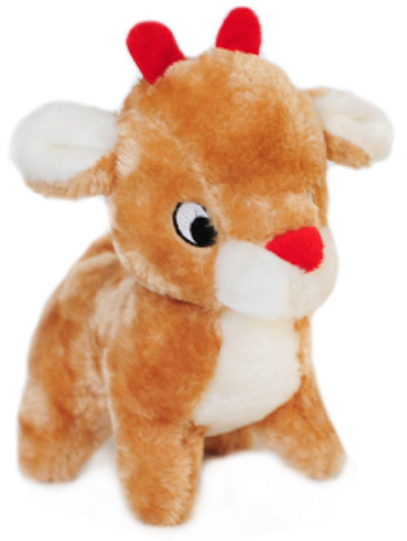 Zippy Paws Deluxe Reindeer Holiday Dog Toy