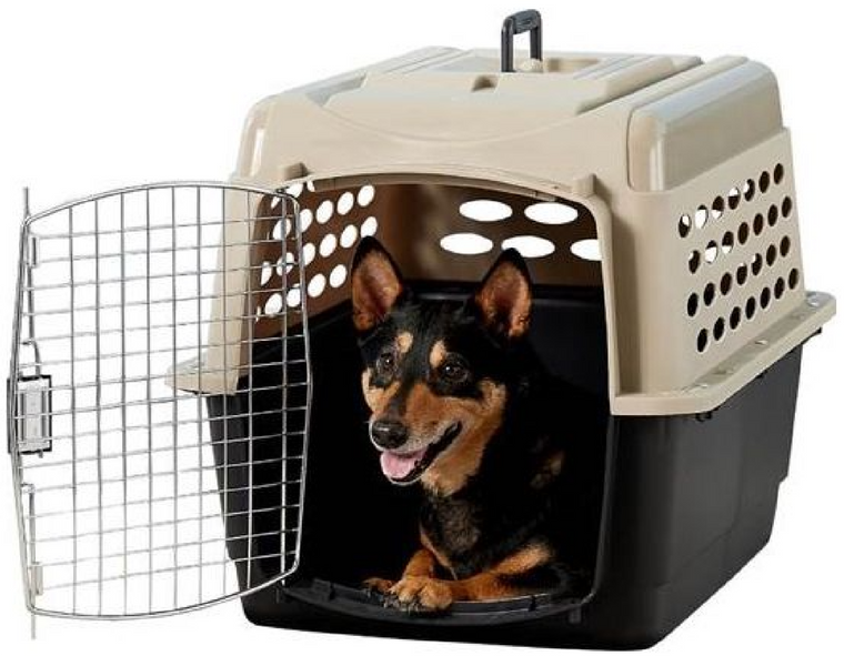 Petmate Vari Kennel Black & Tan 30-50lb 32"