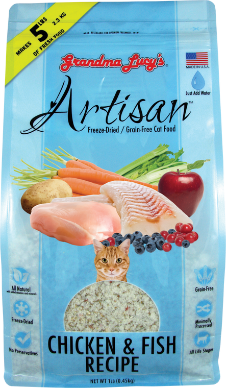 Grandma Lucy's Artisan Chicken & Fish Cat Food 1lb