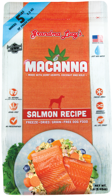 Grandma Lucy's Macanna Salmon Dog Food 1lb