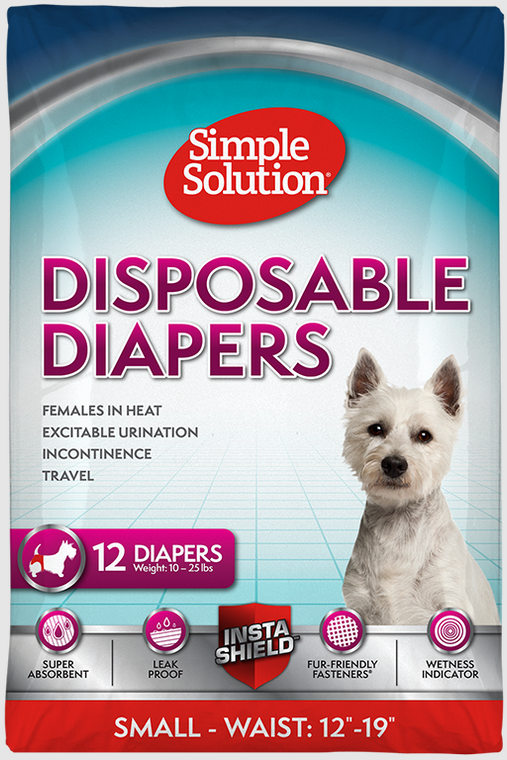 Bramton Disposable Simple Solution Dog Diaper 12 pack Small