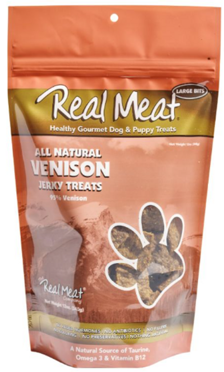 Real Meat Venision Dog Treat 4oz