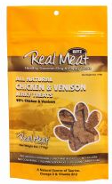Real Meat Chicken & Venision Dog Treat 4oz