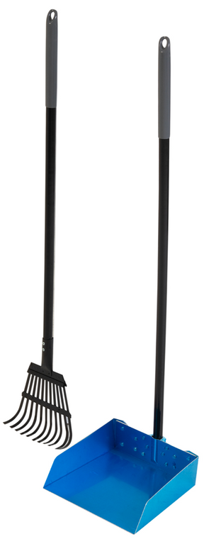Petmate Clean Response Poop Aluminum Rake & Pan Large