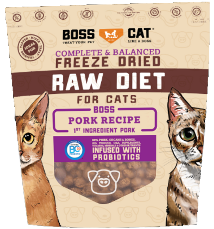 Boss Cat Freeze Dried Pork Nuggs 9oz