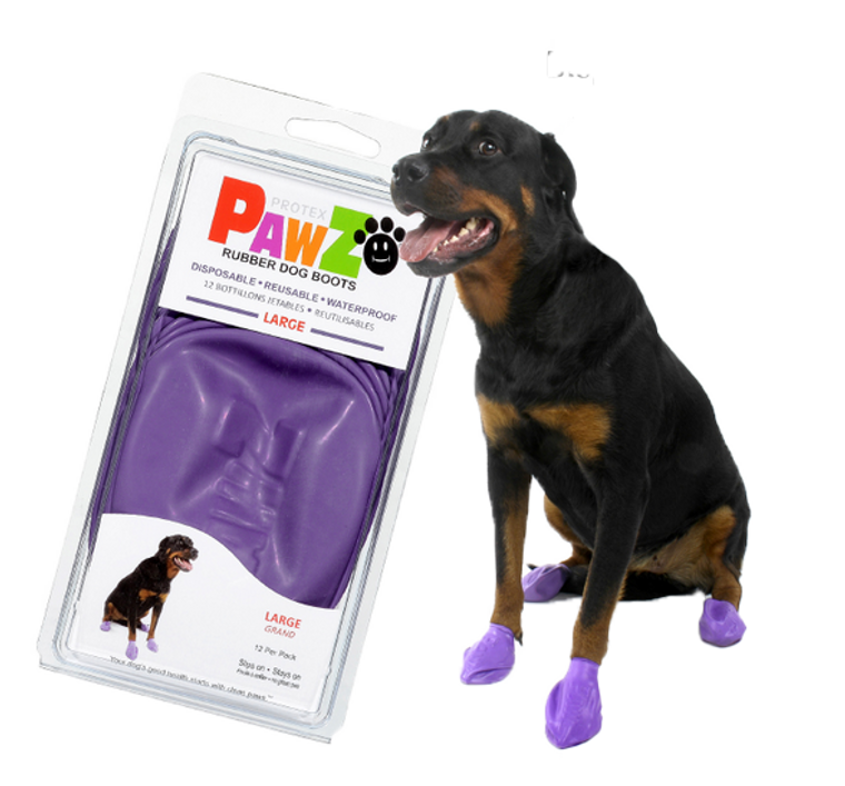 Pawz Dog Large Purple Boots