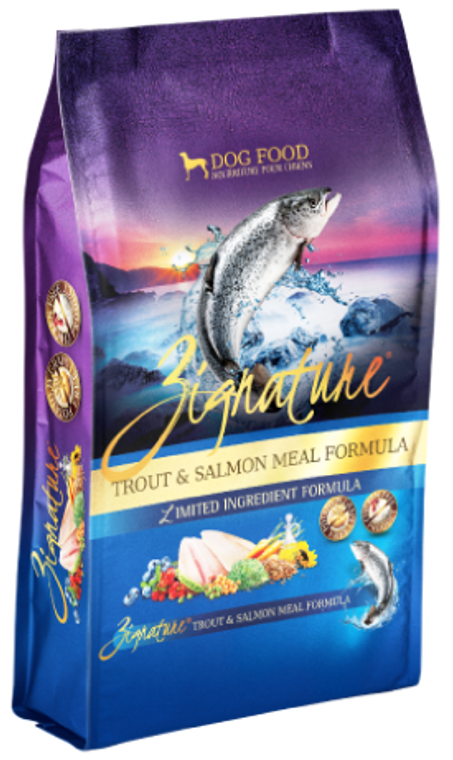 Zignature Trout Salmon Dog Food Dry 4lb