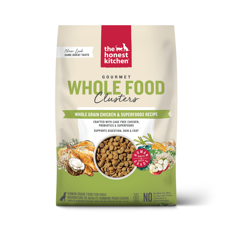 Honest Kitchen Whole Food Clusters Whole Grain Chicken Dog Food 20lb