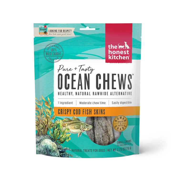 Honest Kitchen Crispy Cod Fish Skin Beams Dog Treat 2.75oz