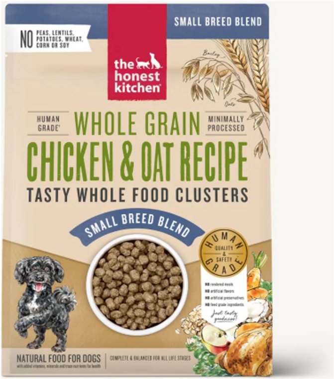 Honest Kitchen Whole Food Clusters Whole Grain Chicken Small Breed Dog Food 4#
