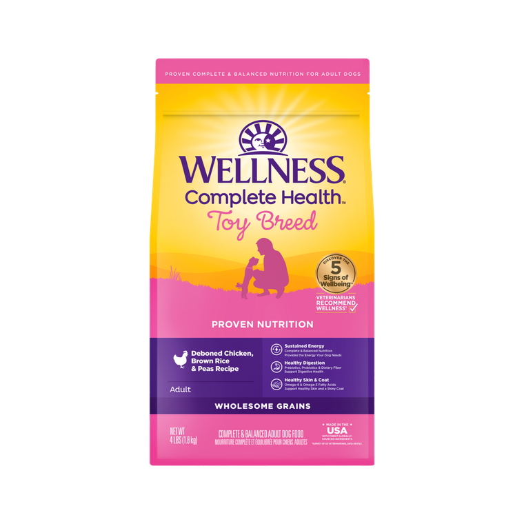 Wellness Complete Health Toy Breed Adult Dog Food 4lb