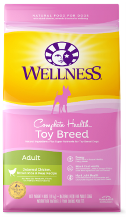 Wellness Complete Health Toy Breed Adult Dog Food 4lb