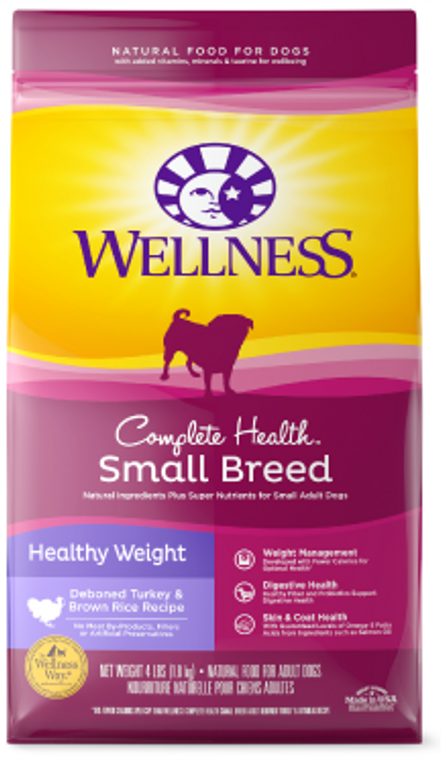 Wellness Complete Health Weight Management Small Breed Dog Food 4lb