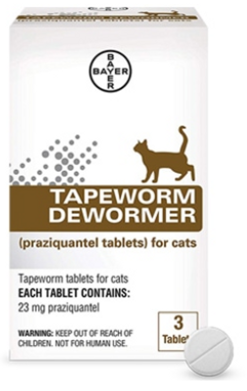 3 Tab Cat Tapeworm Dewormer