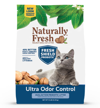 Picture of Naturally Fresh Walnut Odor Control Clumping Litter 14lb - Vermont Pet ...