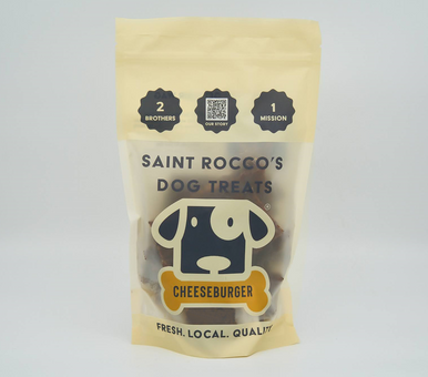 Saint Rocco’s Dog Treats Cheeseburger 3oz - Vermont Pet Food and Supply