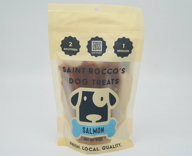 Saint Rocco’s Dog Treats Salmon 8oz - Vermont Pet Food and Supply
