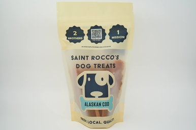 Saint Rocco’s Dog Treats Alaskan Cod 8oz - Vermont Pet Food and Supply