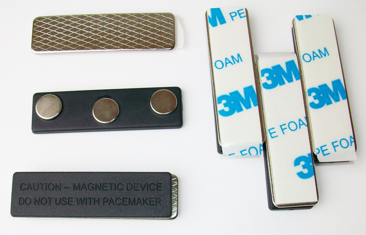 200 Clothing Magnet Bars Name Badge Tag Magnets 3m With Tab Free Shipping