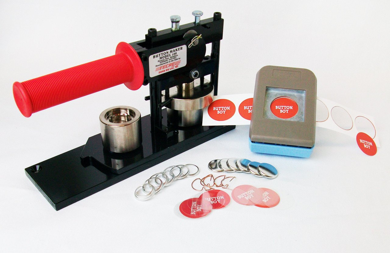 Tecre – Button maker machine – Button supplies – Button making kit