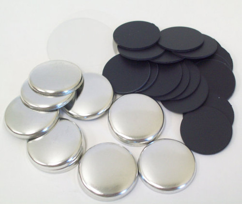 1" Tecre PLASTIC FLAT BACK Button Parts - 250-FREE SHIPPING