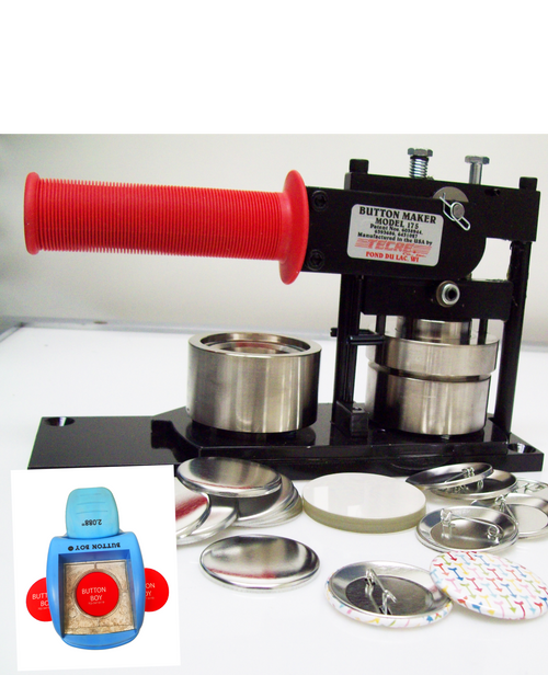 1.75" KIT - Tecre Machine, Table Top Punch and 250 Pin Back Parts